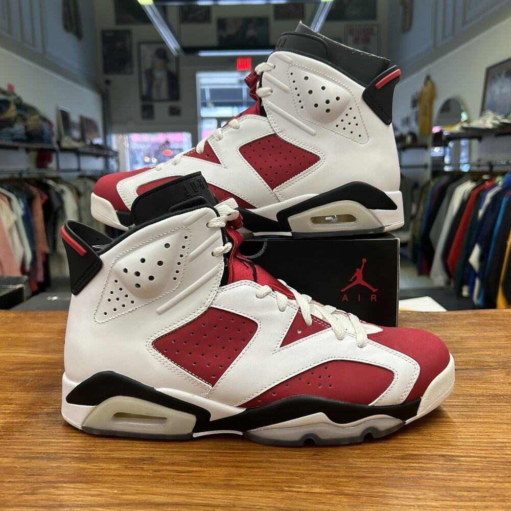 Size 10 - Air Jordan 6 Retro 2014 Carmine Tried On OG All
